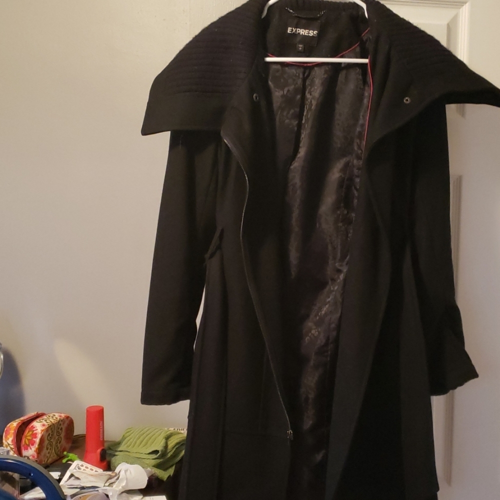 Black Express coat
